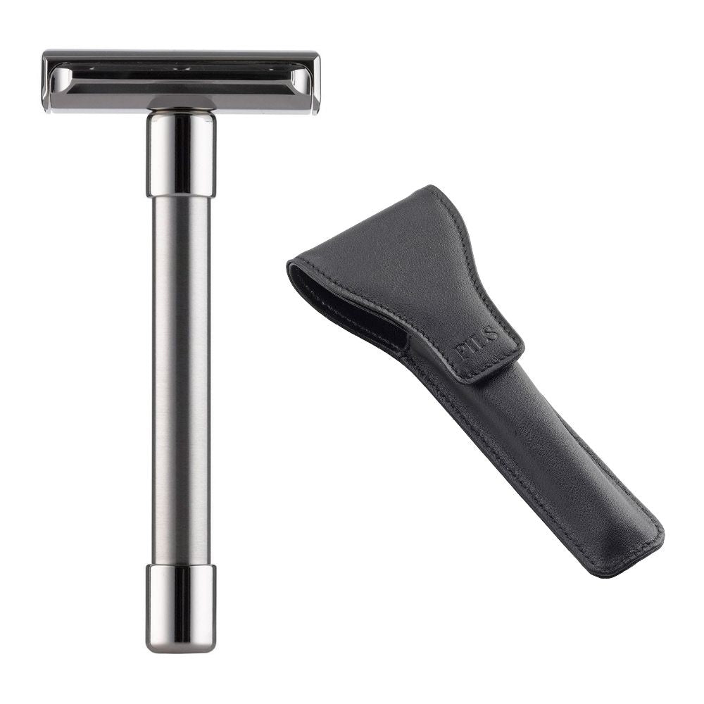 SET #1: Safety razor of your choice + leather case