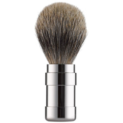 101RGL21 PILS: Shaving brush grey badger 21mm, stainless steel polished