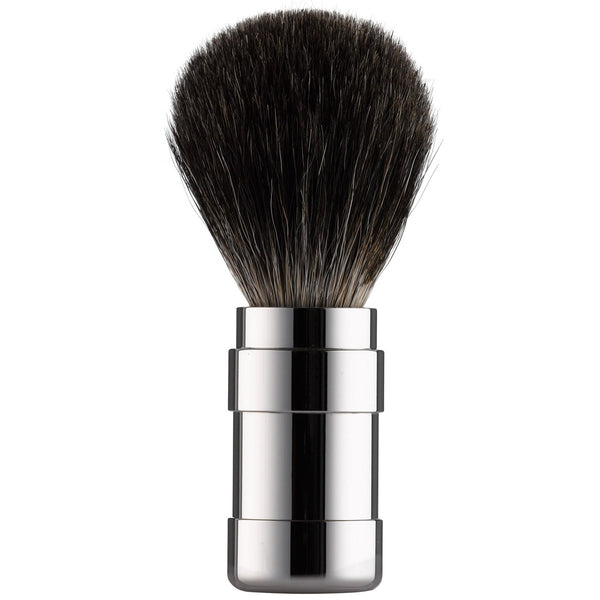 101RSL21 PILS: Shaving brush black badger 21mm, stainless steel polished
