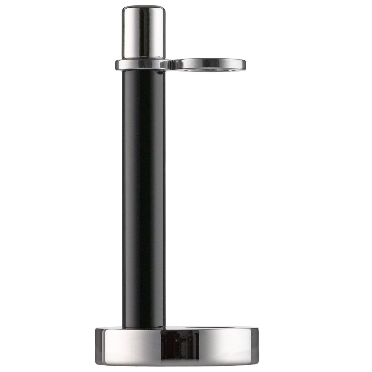 104HAL PILS: Shaving stand for shavers, Plexiglass black / stainless steel polished                                
