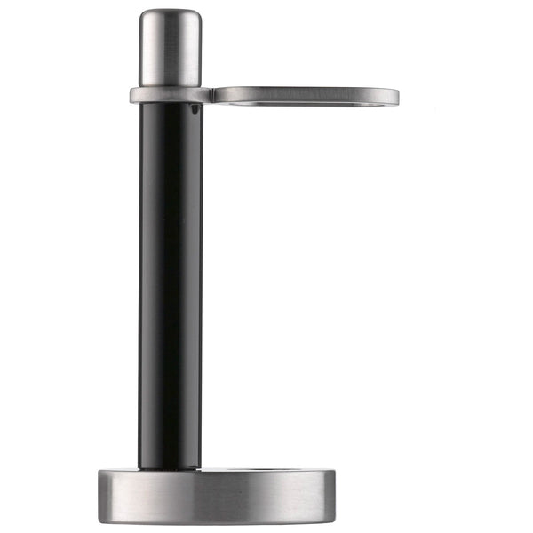 104HRE PILS: Shaving Stand for razors, Plexiglass black / stainless steel matted                                