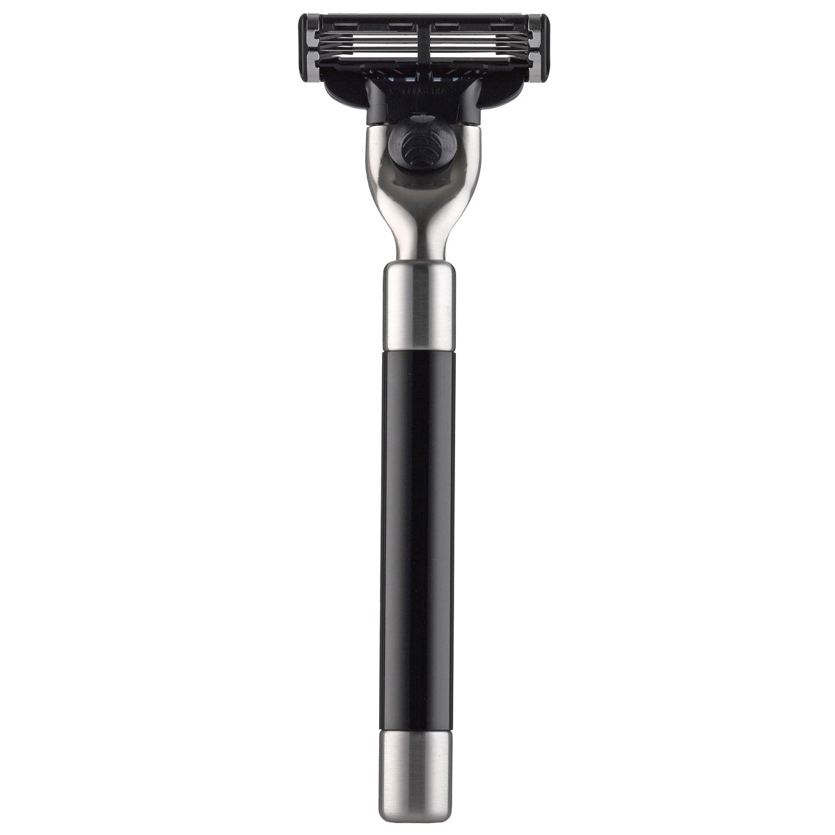104ME PILS: Razor for Gillette Mach3 Blades, Plexiglas black/stainless Steel matte