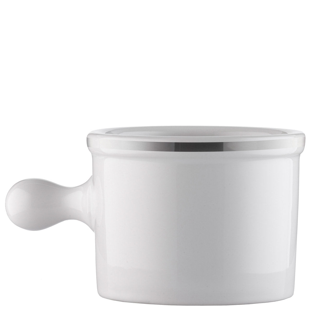 201AP PILS: soap dish white with platinum rim