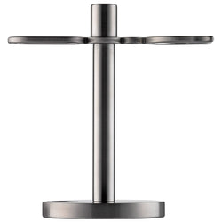 301RE PILS: Shaving Stand for brushes and straight razors, stainless steel matted