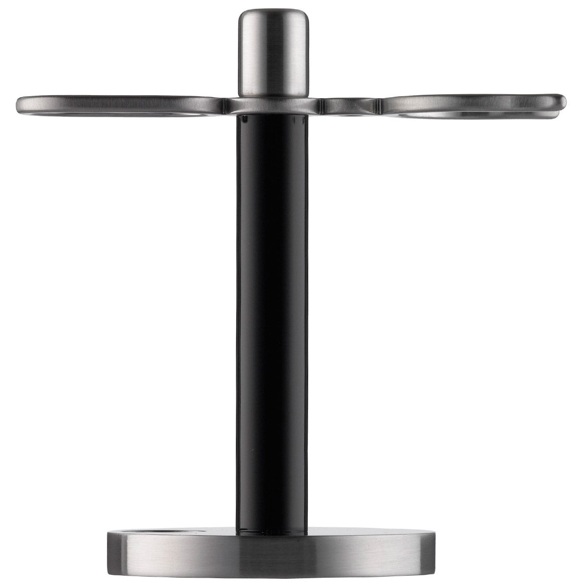 304RE PILS: Shaving Standfor brushes and razors, Plexiglass black / stainless steel matted                                