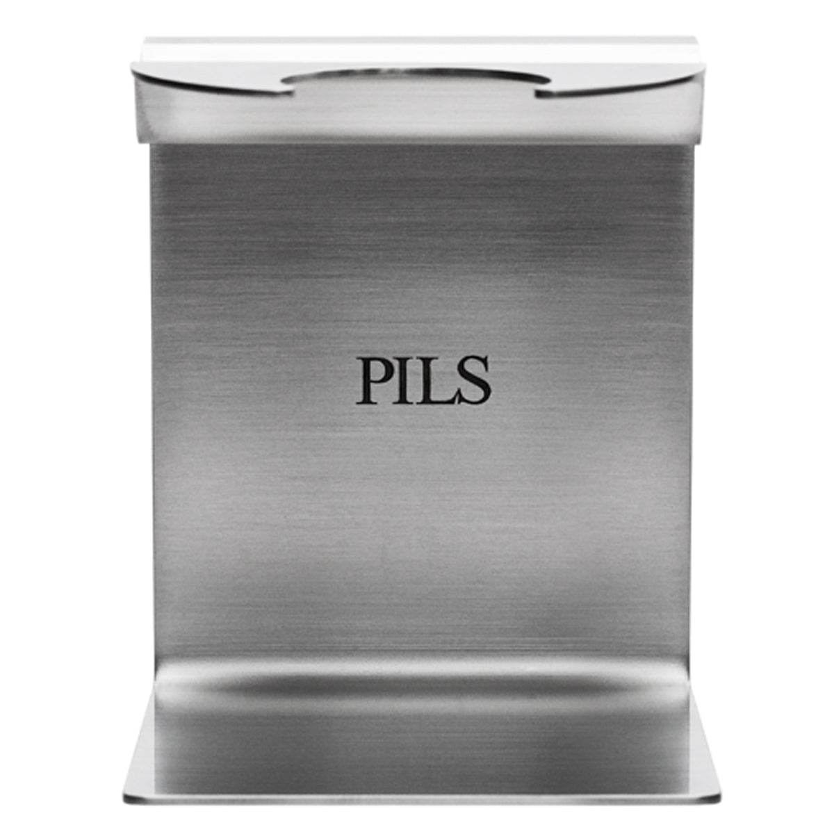 9001E PILS: Shaving stand for shaving brushes and razors or straight razots, stainless steel matted
