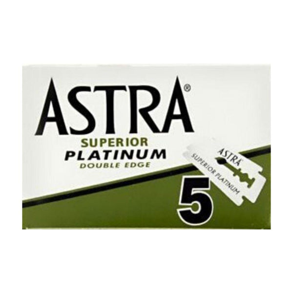 Astra Superior Platinum Green Double Edge razor blades (5 pcs.)